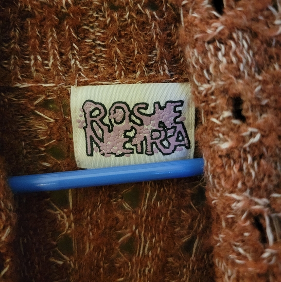 Anthropologie rust sweater cardigan Rosme Netra S - Picture 4 of 7